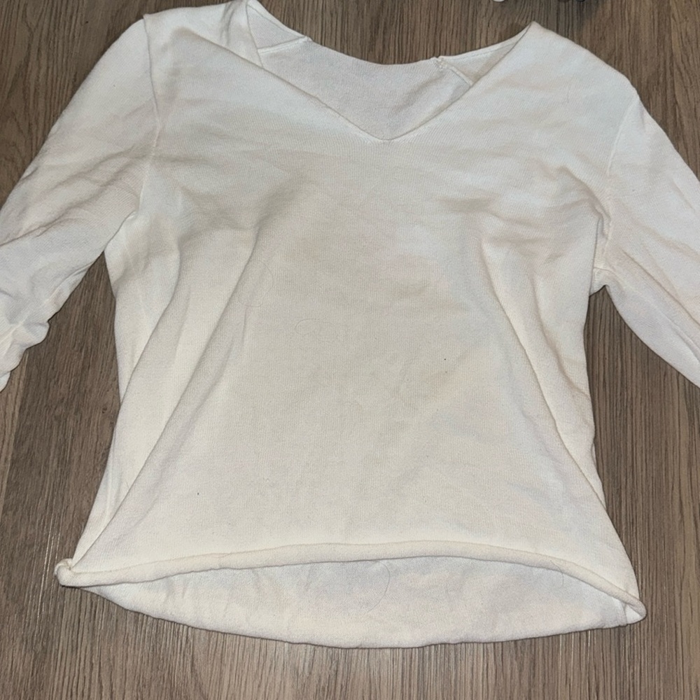 Brandy Melville long sleeve white top